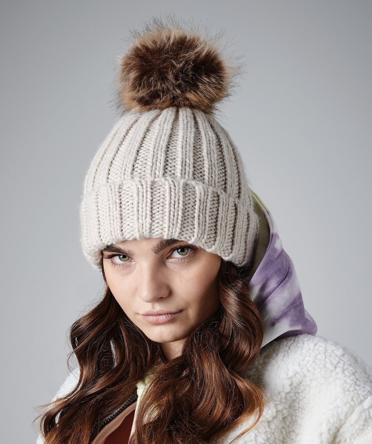 Beechfield® Bommelmütze Strickmütze / Wintermütze mit Bommel für Erwachsene und Kinder verschiedene Größen für Kinder, Jugendliche und Erwachsene