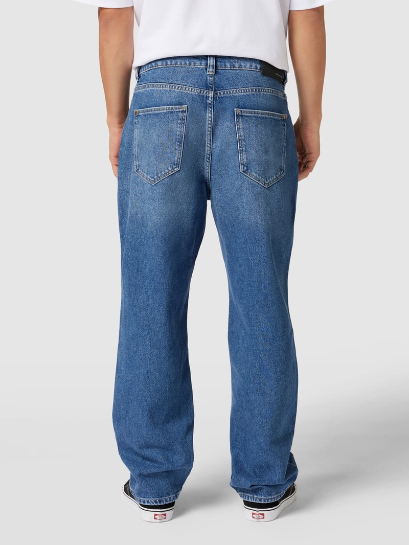 Baggy Fit Jeans mit Brand-Detail in blau