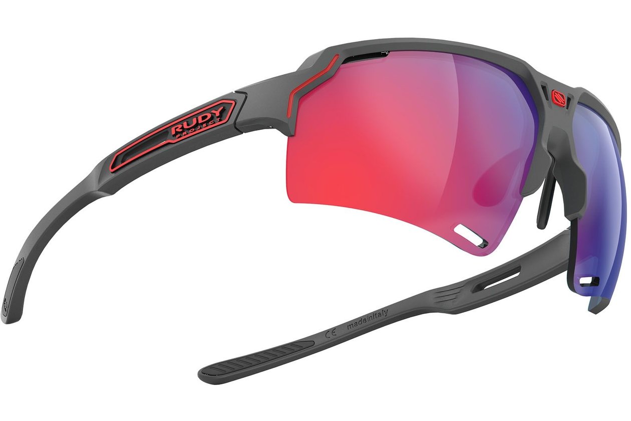 Rudy Project Deltabeat Charcoal Matte / Multilaser Red
