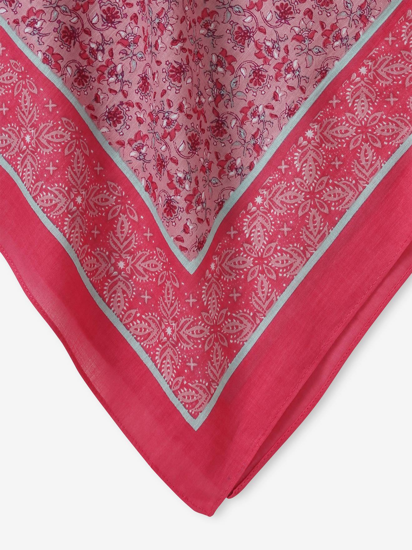 Vertbaudet Mädchen Tuch - rosa bedruckt
