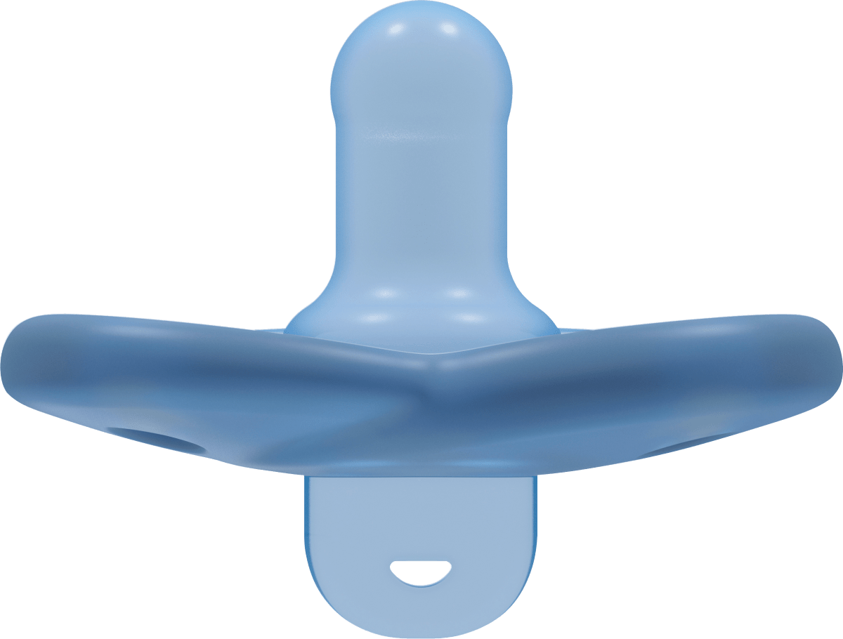 Schnuller Soothie Silikon, blau, 0-6 Monate, 2 St