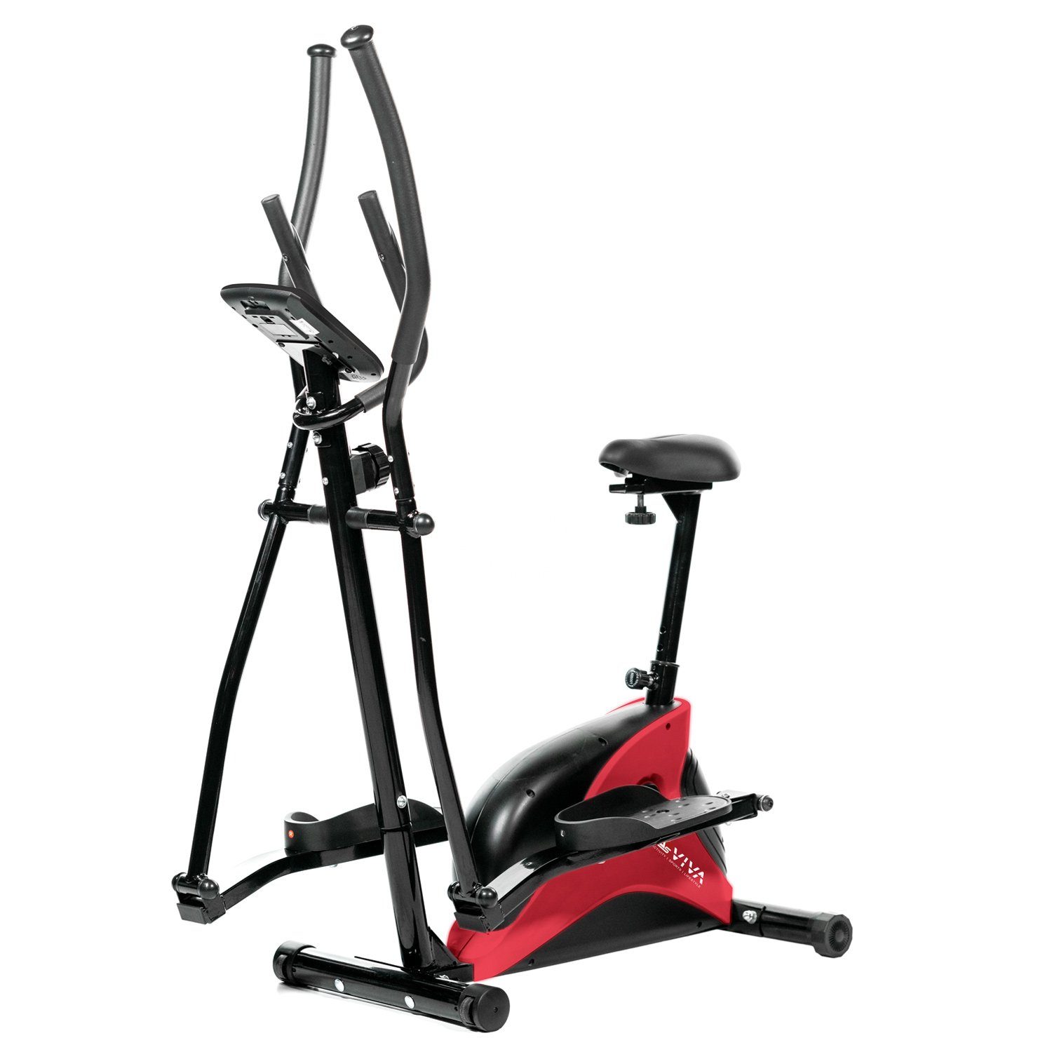 AsVIVA Crosstrainer & Heimtrainer AsVIVA C16 Bluetooth rot 2 in 1 Cardio