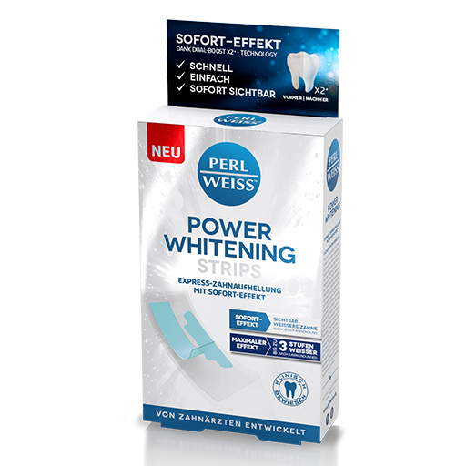 PERLWEISS Power whitening Strips  5X2 St  Streifen