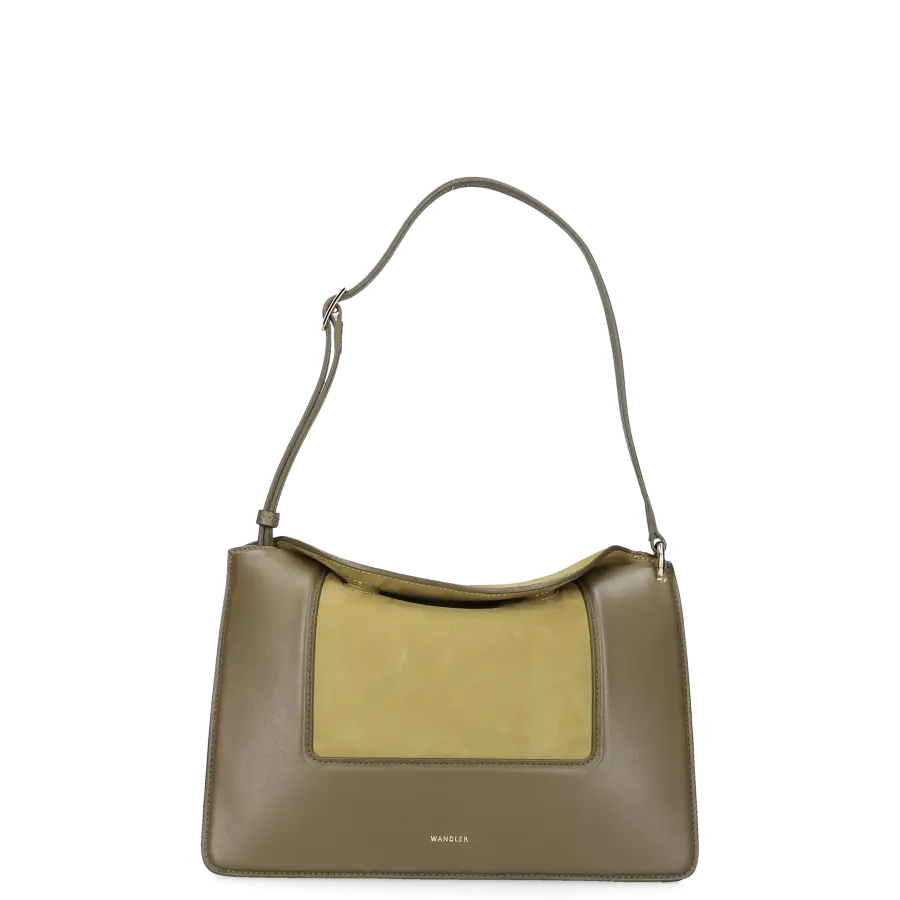 Wandler - Schultertasche PENELOPE Kalbsleder - oliv