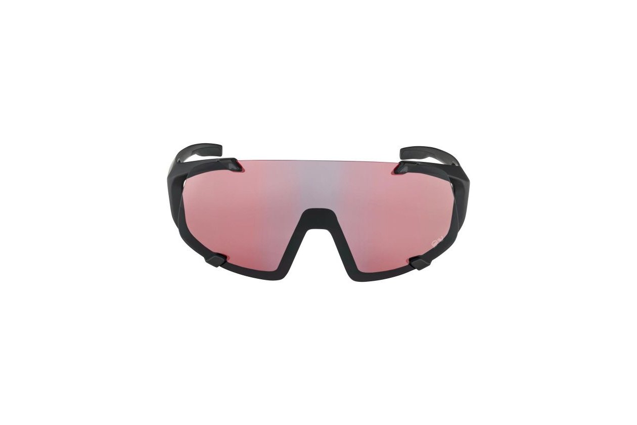 Alpina Hawkeye QV black matt / rainbow mirror lens