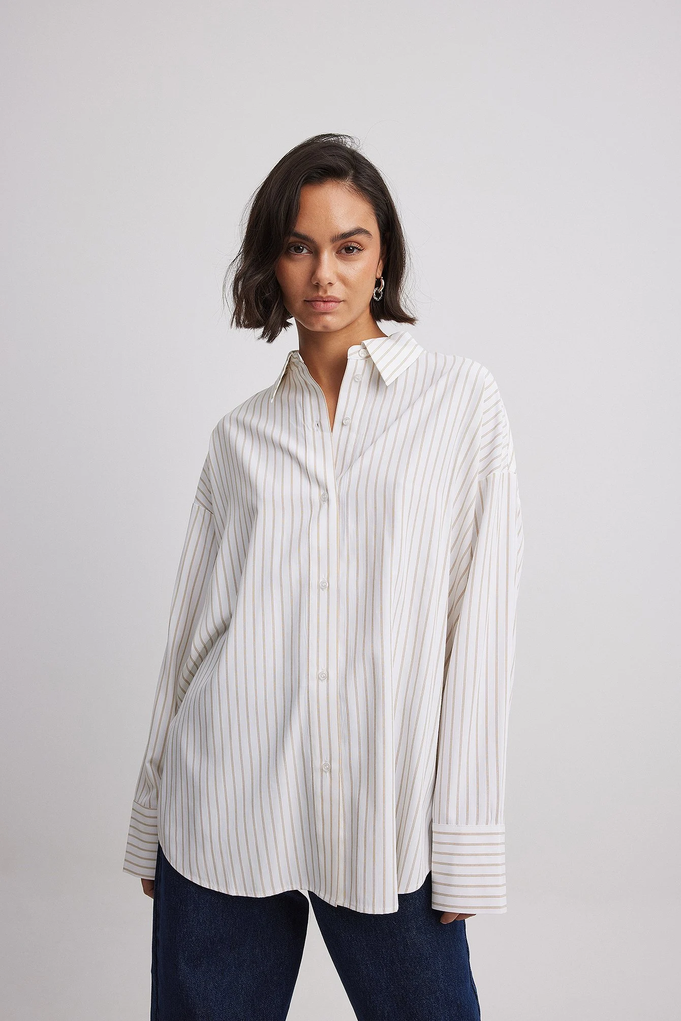 Oversized Striped Shirt