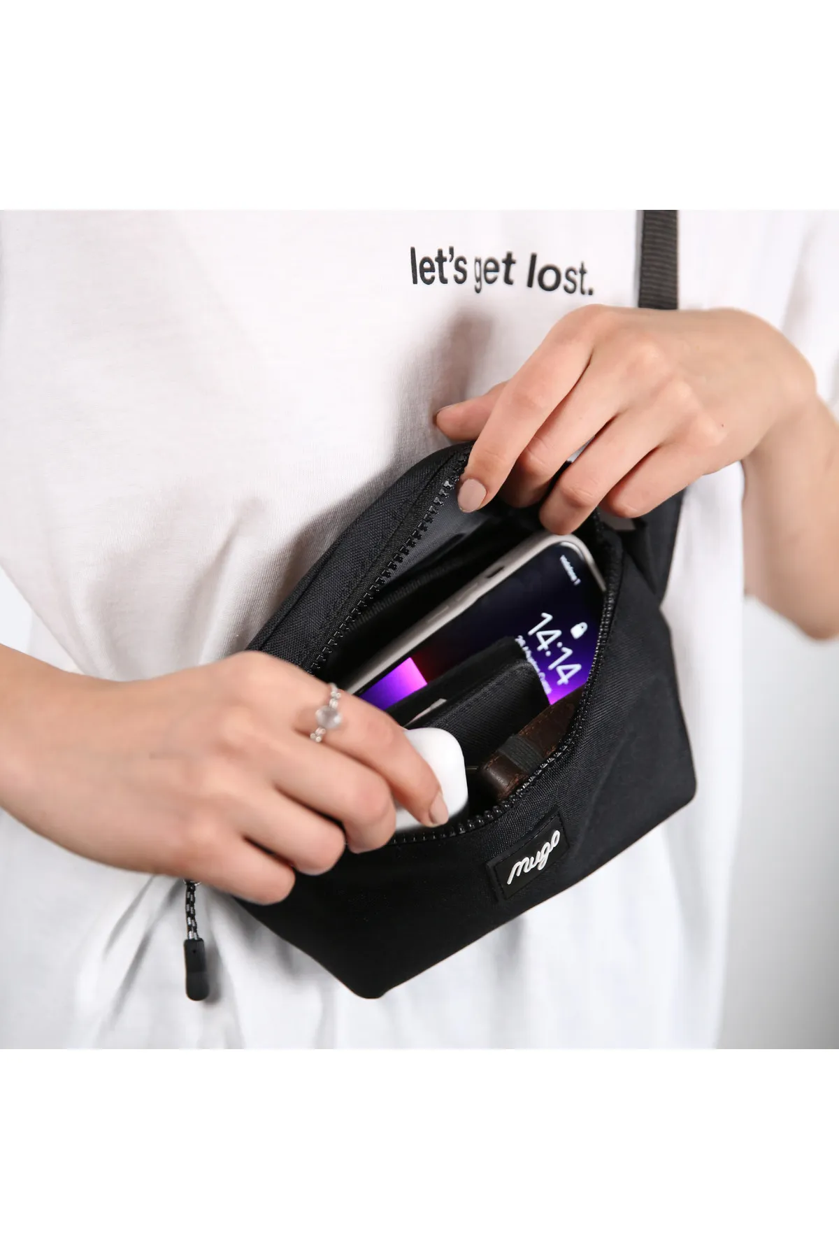 mugo  Mini-Gürteltasche - Schwarz