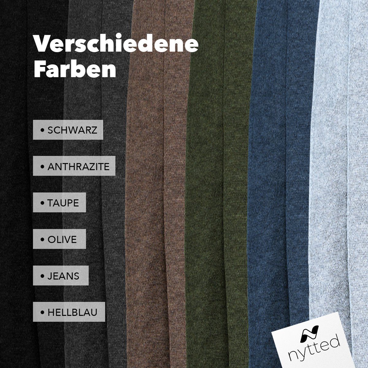 NYTTED® Schal aus 100% feinster Merinowolle für Damen & Herren - Made in Germany