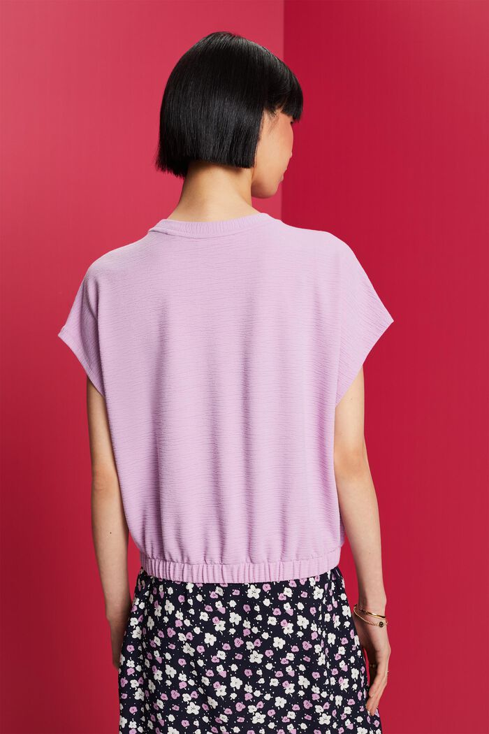 Blouson-T-Shirt aus Strick