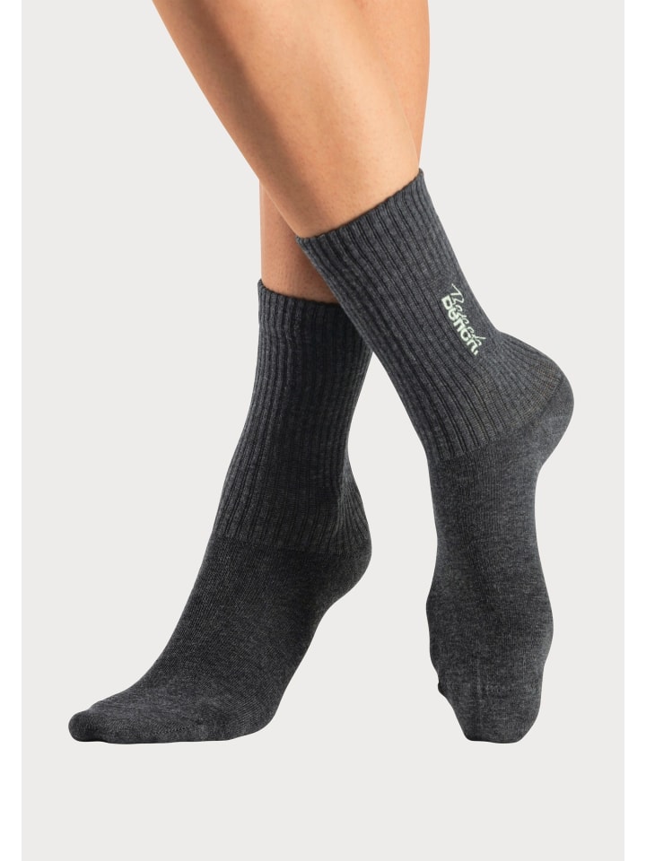 Bench Basicsocken in 1x schwarz, 1x anthrazit-meliert, 1x pistazie günstig kaufen 35-38