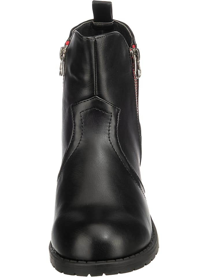 Inselhauptstadt Nappa Look Stiefelette Mit Kontrast-paspel, Easy Entry Zipper Klassische... günstig kaufen 39