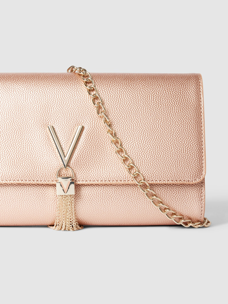 Umhängetasche mit Zierbesatz Modell 'DIVINA' in rose gold