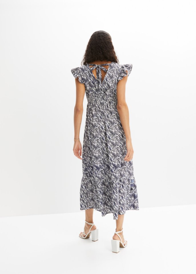 Midikleid mit Flügelärmeln