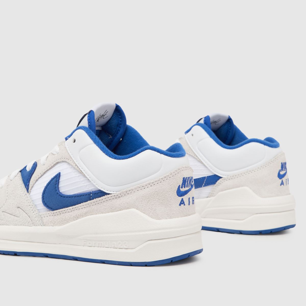 Nike Jordan vita & blå stadium 90 pojkar ungdomsskor