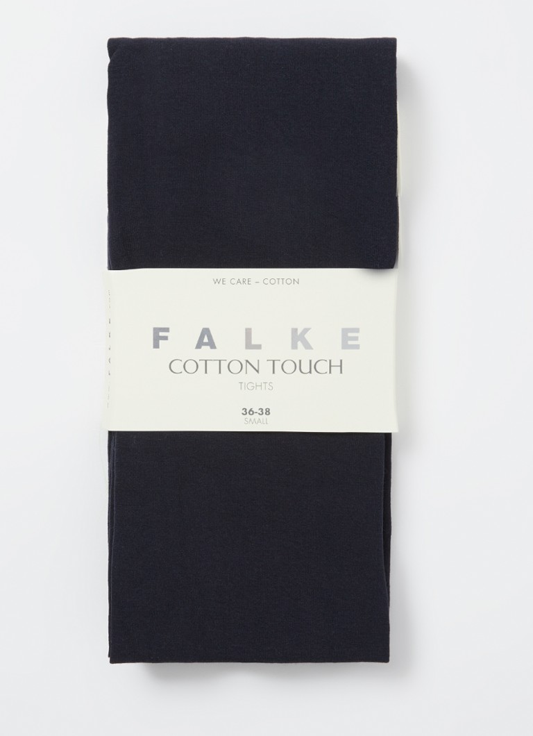 Meias-calças Falke Cotton Touch feitas com mistura de algodão orgânico.