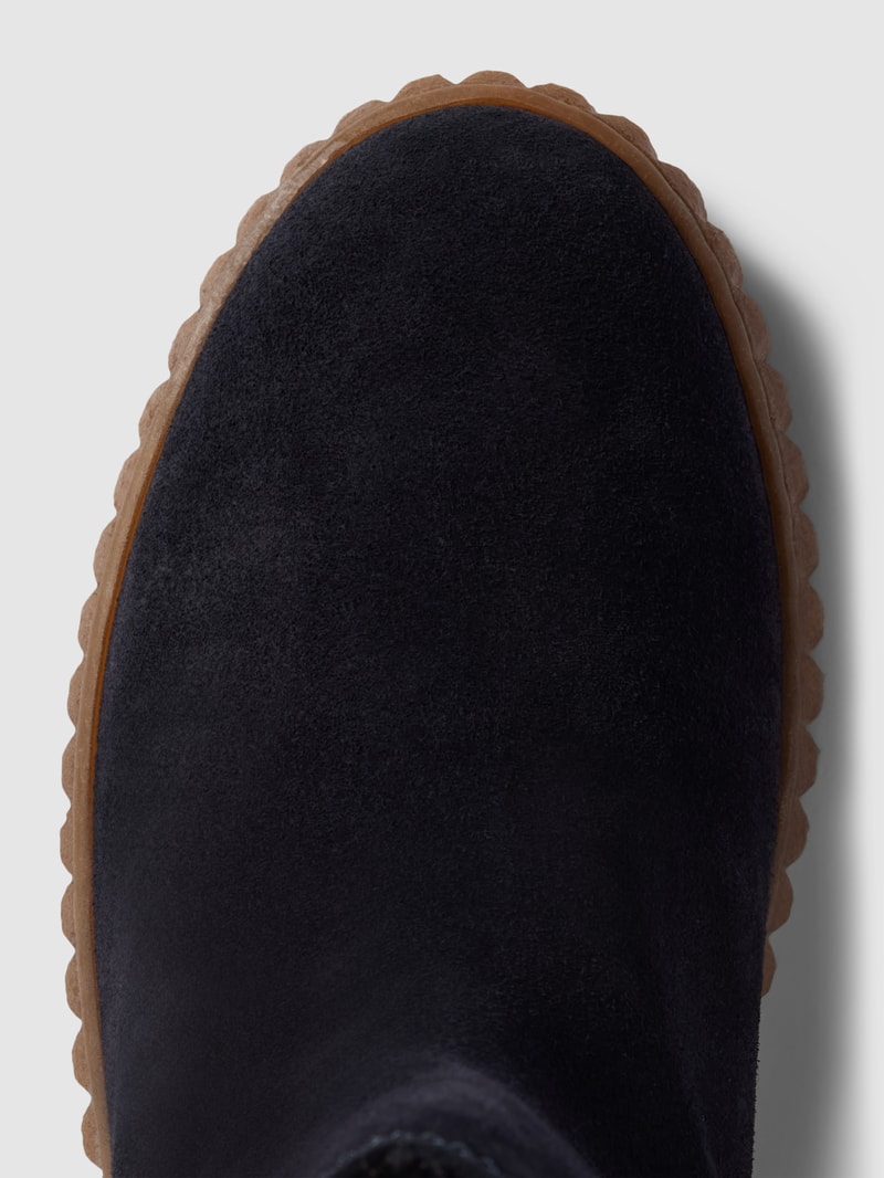 Boots mit Label-Detail Modell 'BIANCA' in marineblau