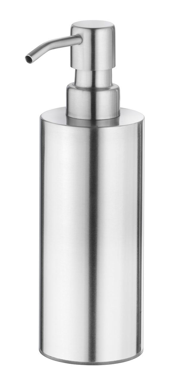 Weles AMARE Seifenspender Edelstahl Zylinder - Antifingerprint Lack, SIlber