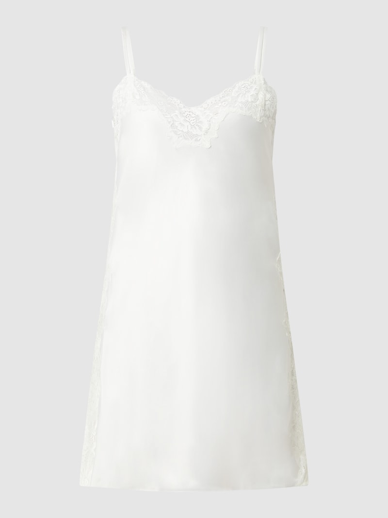 Nachthemd aus Satin in offwhite