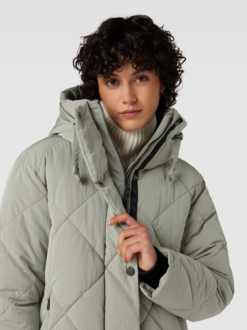 Parka mit Kapuze Modell 'TORUN' in lindgrün