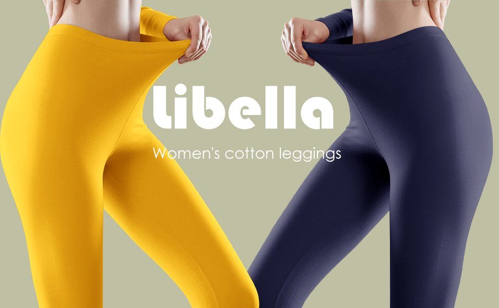 Libella Leggings 4108-3er (3er-Pack, 3er-Pack) Hohe Taille Slim Fit Fitnesshose aus Baumwolle