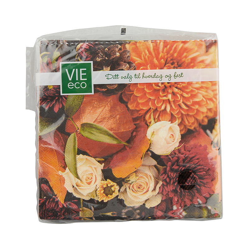 Vie Eco Servietter 20-pk 33x33 cm, Høst