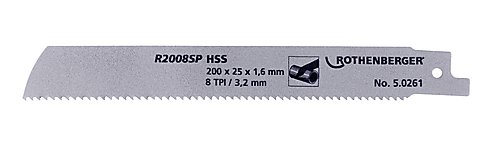 Rothenberger Accessories 50261 Specialus HSS vamzdžių pjūklo diskas, 200x25x1.6