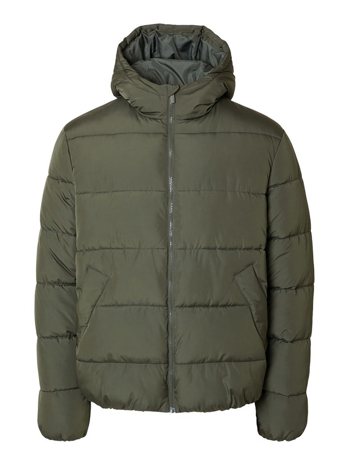 SELECTED HOMME Steppjacke in Khaki günstig kaufen