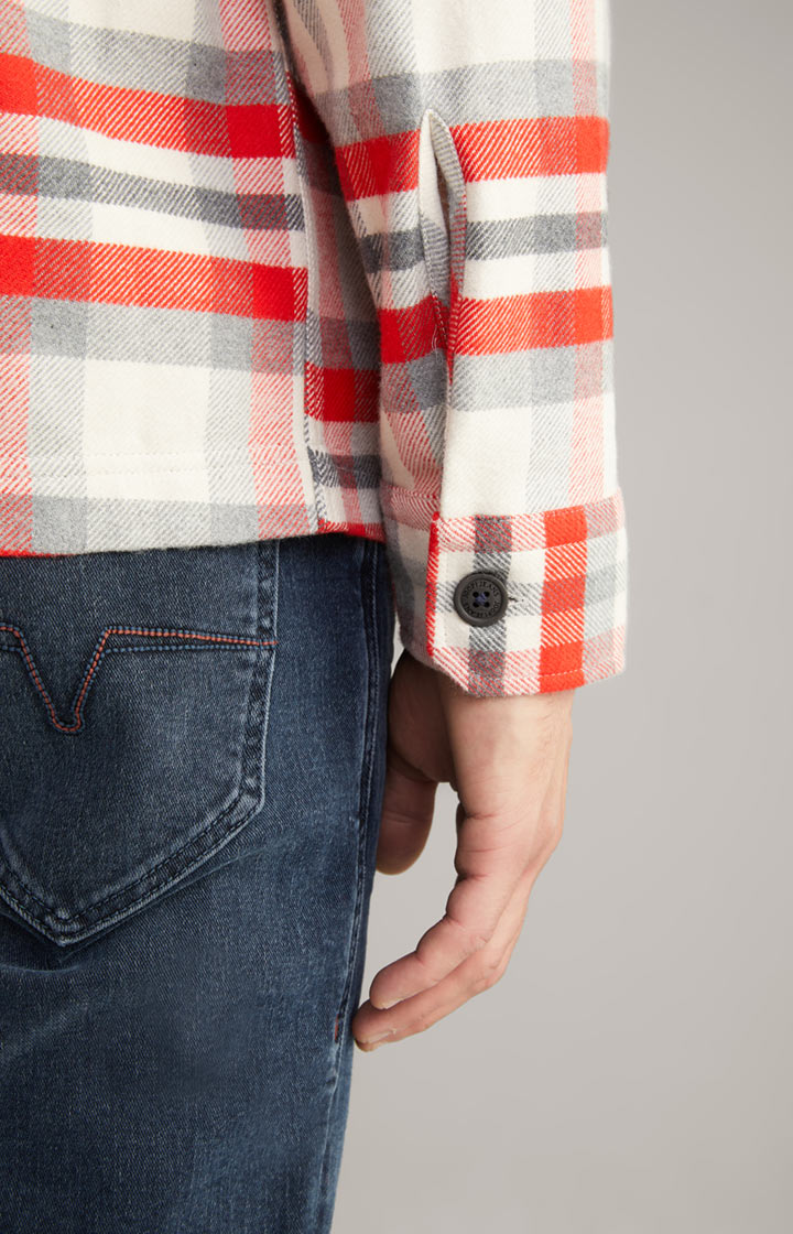 Flanell-Hemd Harvi in Rot/Beige kariert