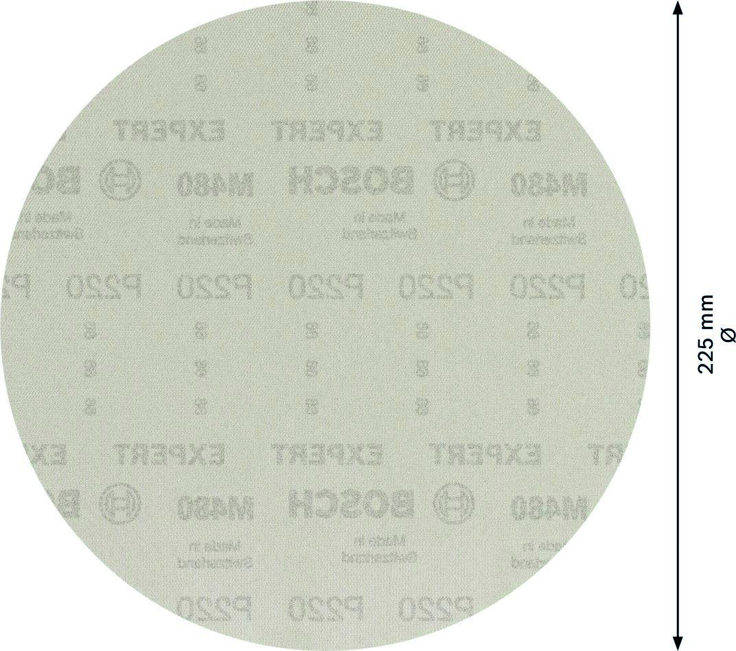 Bosch Blue Accessories 2608900712 Expert M480 slipnät för gipsslipmaskiner 225 mm, K220, 25 delar