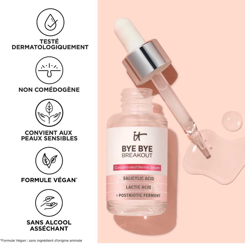 It Cosmetics Bye Bye Serum Sérum anti-acné à l'acide salicylique