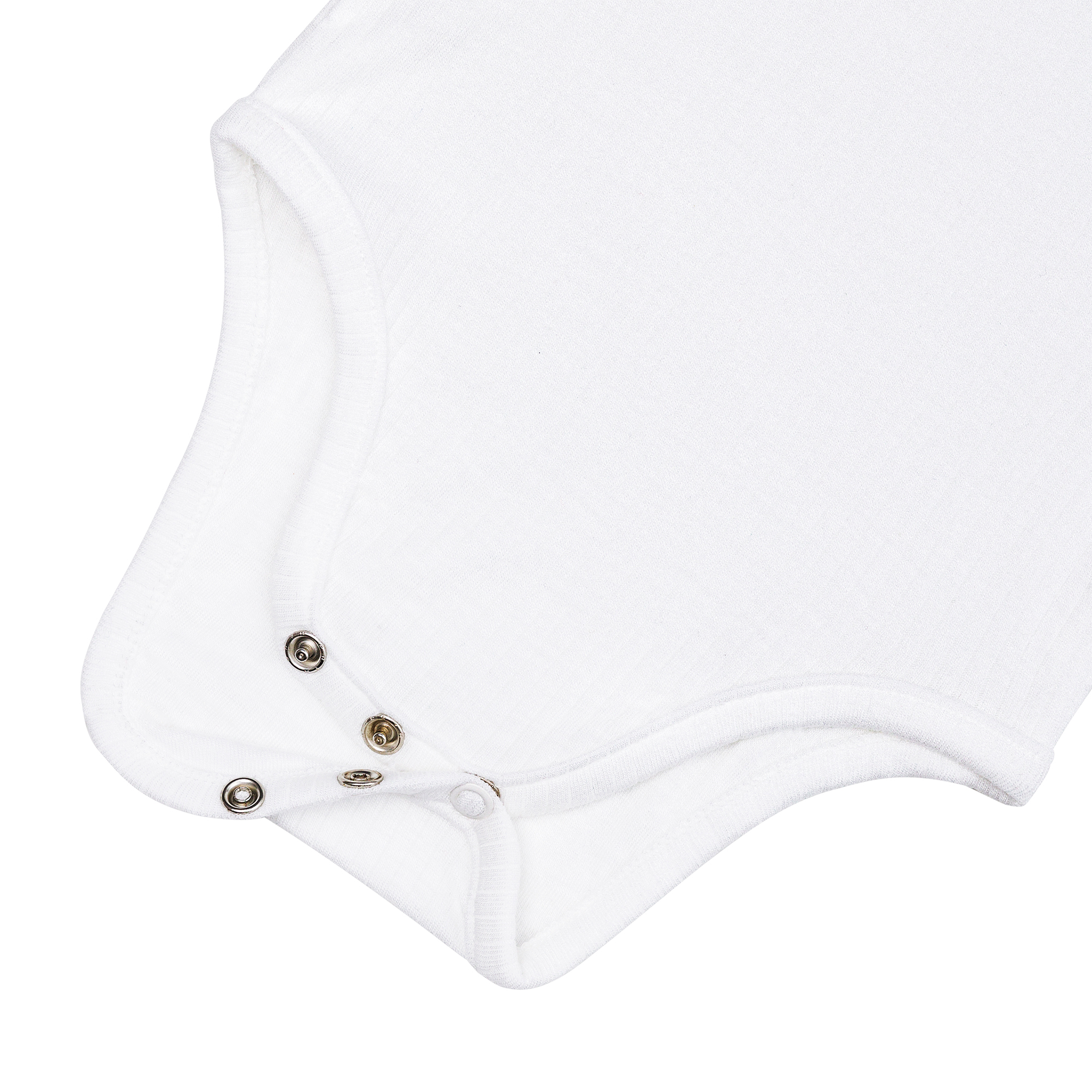 Baby Body Kurzarm - gerippt, Milky