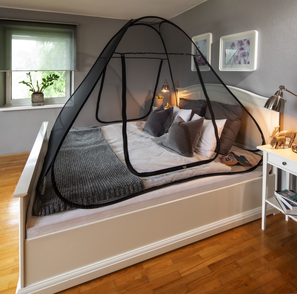 Powertec Pop-Up Mosquitonetz 160x220cm Anthrazit