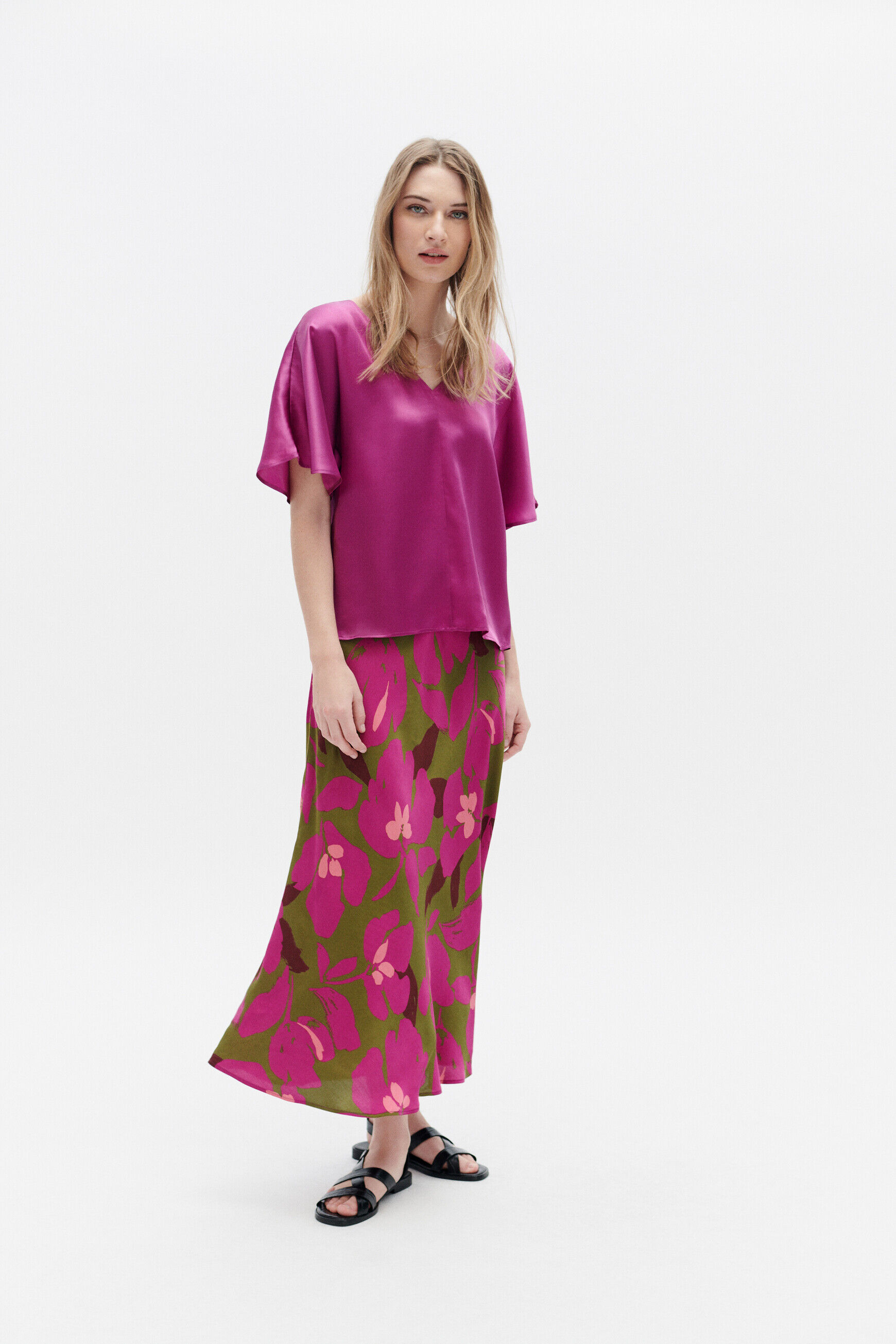 Blouse cselma violet clair femme