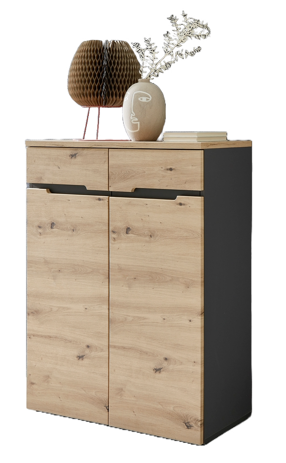 Kommode Memphis Artisan Eiche 80 x 107 cm