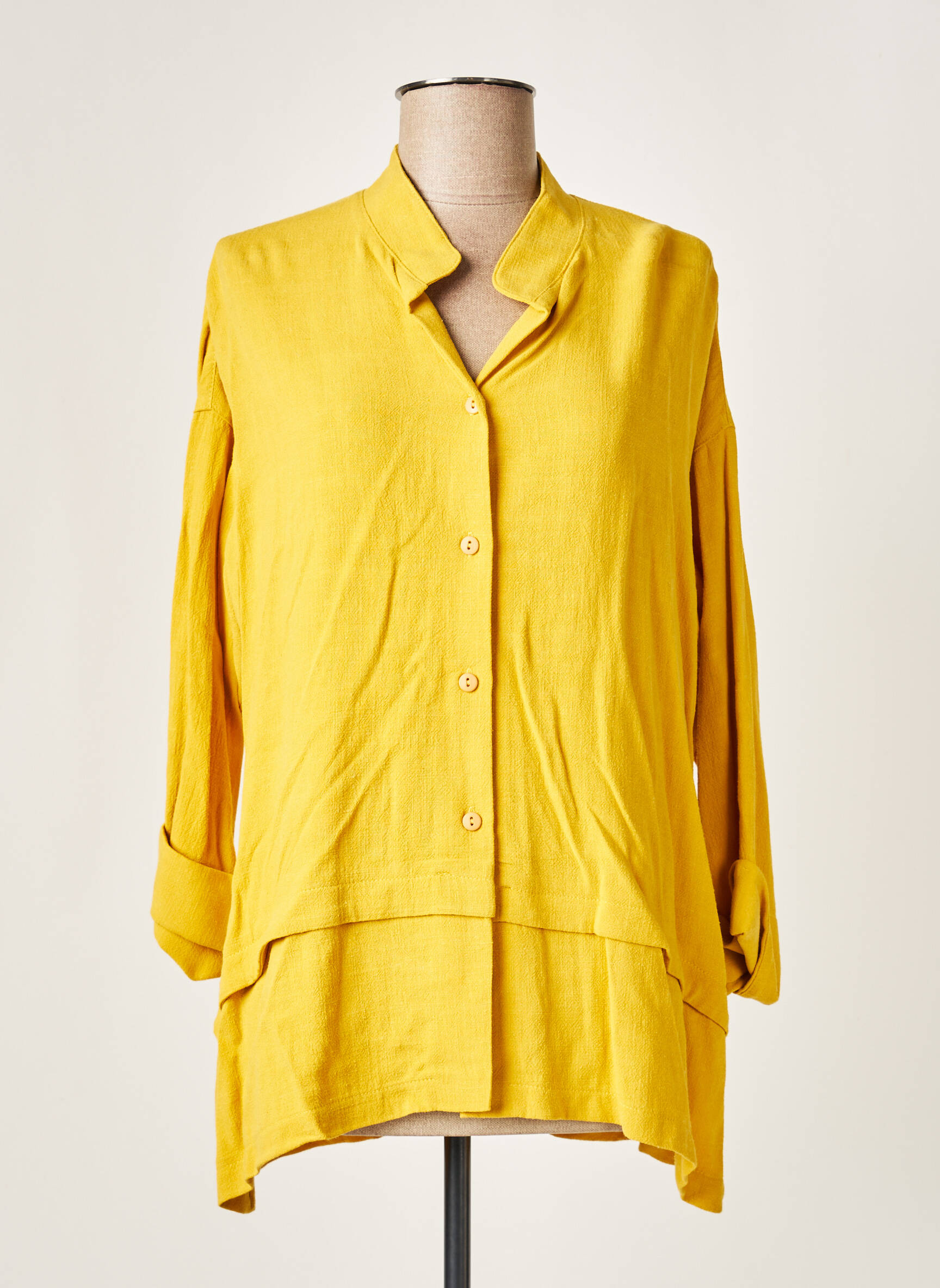 Franck Anna Tuniquemanchelongue Femme couleur jaune