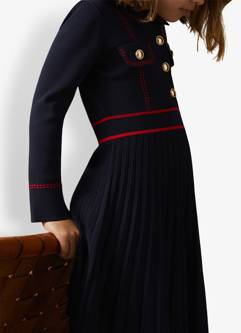 Blusa Reiss Sapna em malha fina com bolso no peito.