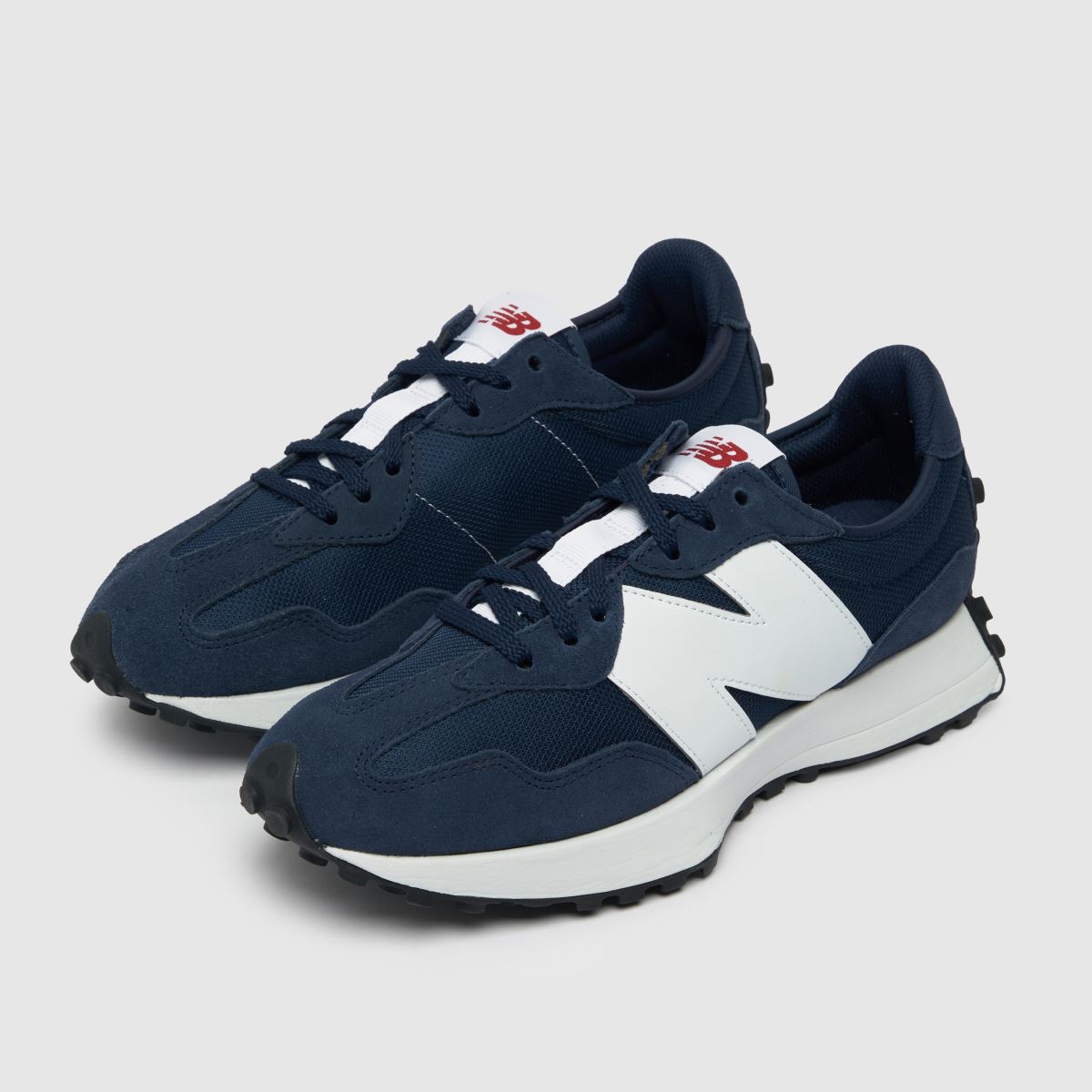 New Balance 327 träningsskor i marinblått och vitt