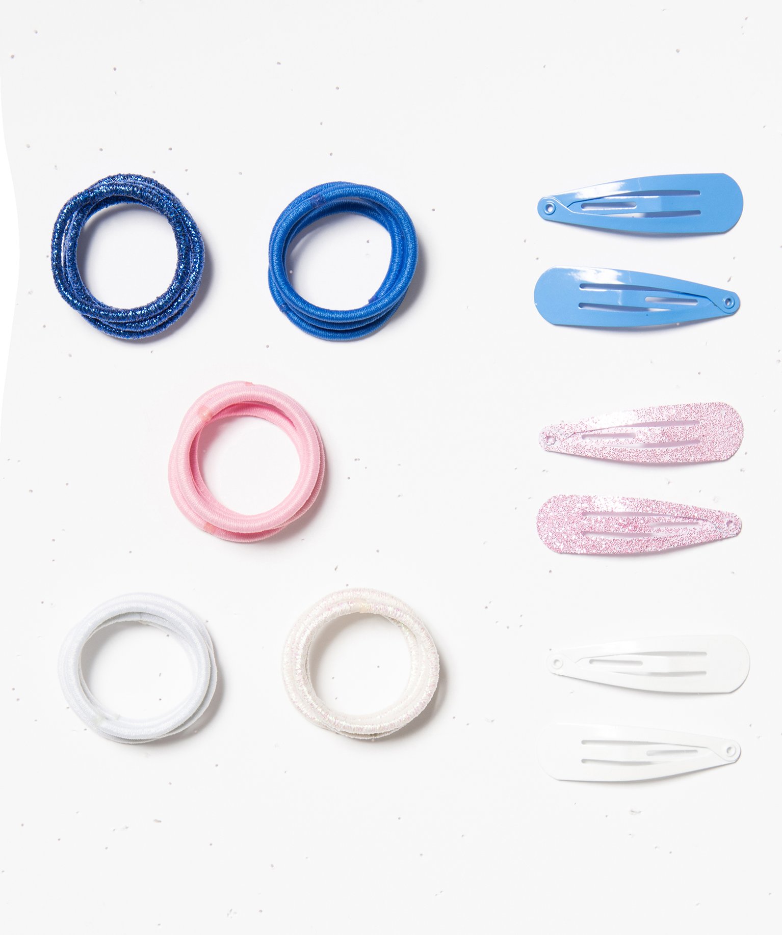 Accessoires cheveux pailletés fille (26 pièces) bleu | GEMO