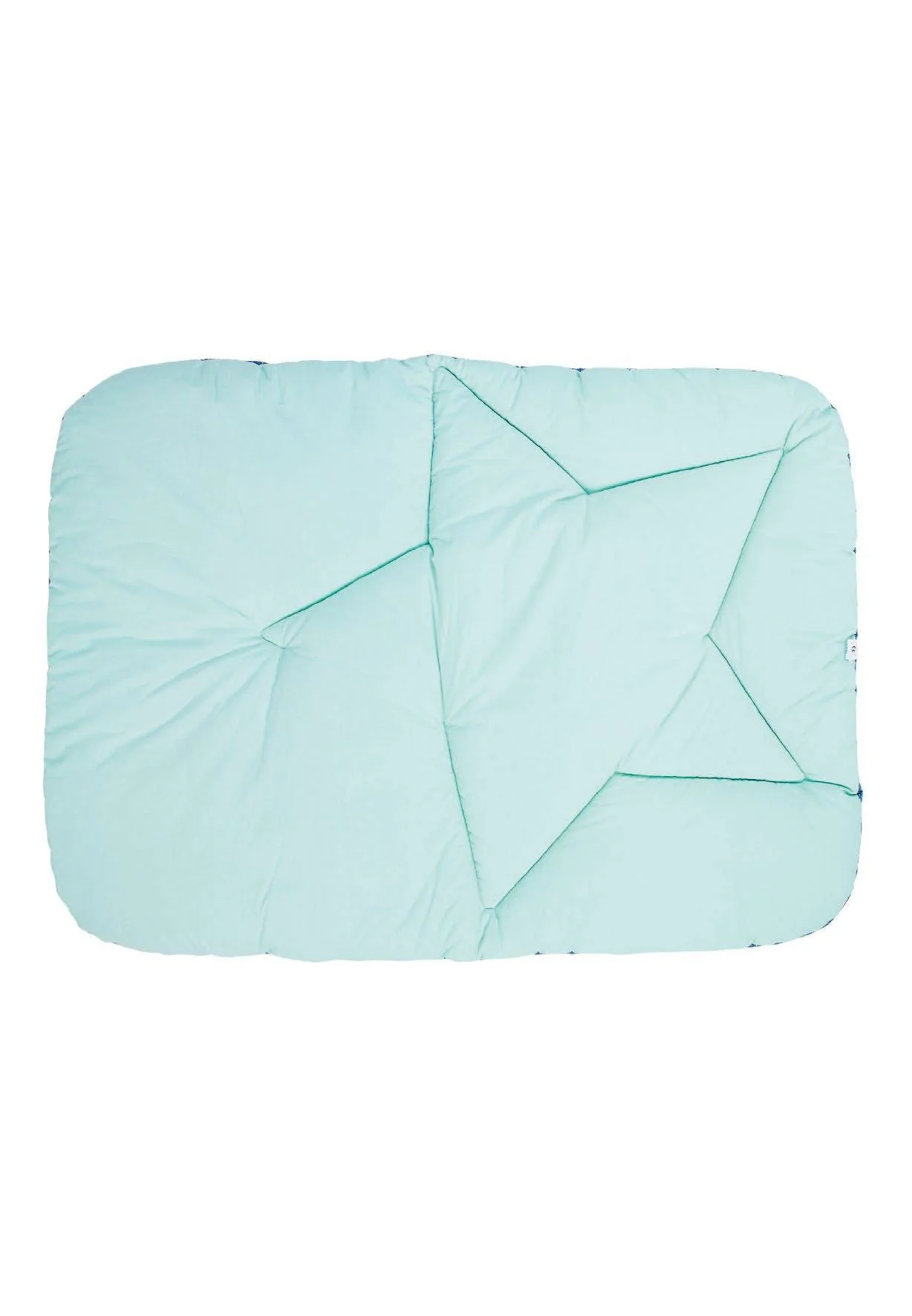 Krabbeldecke Emmi in Blau und Weiß, Motiv Esel