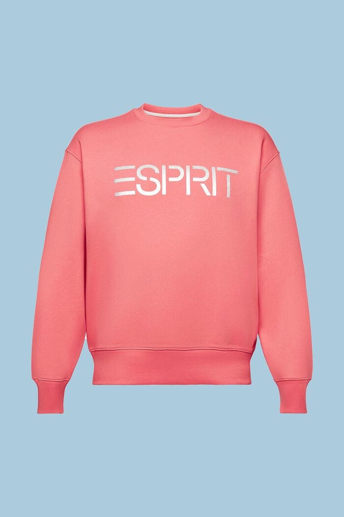Rundhals-Sweatshirt aus Bio-Baumwolle mit Logo