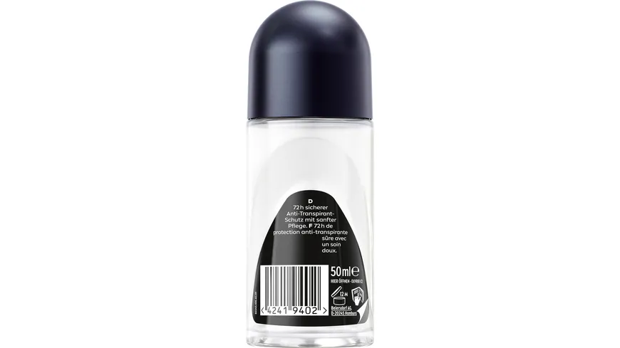 NIVEA MEN Deo Roll-On Black+White Invisible Original Anti-Transpirant 50 ml