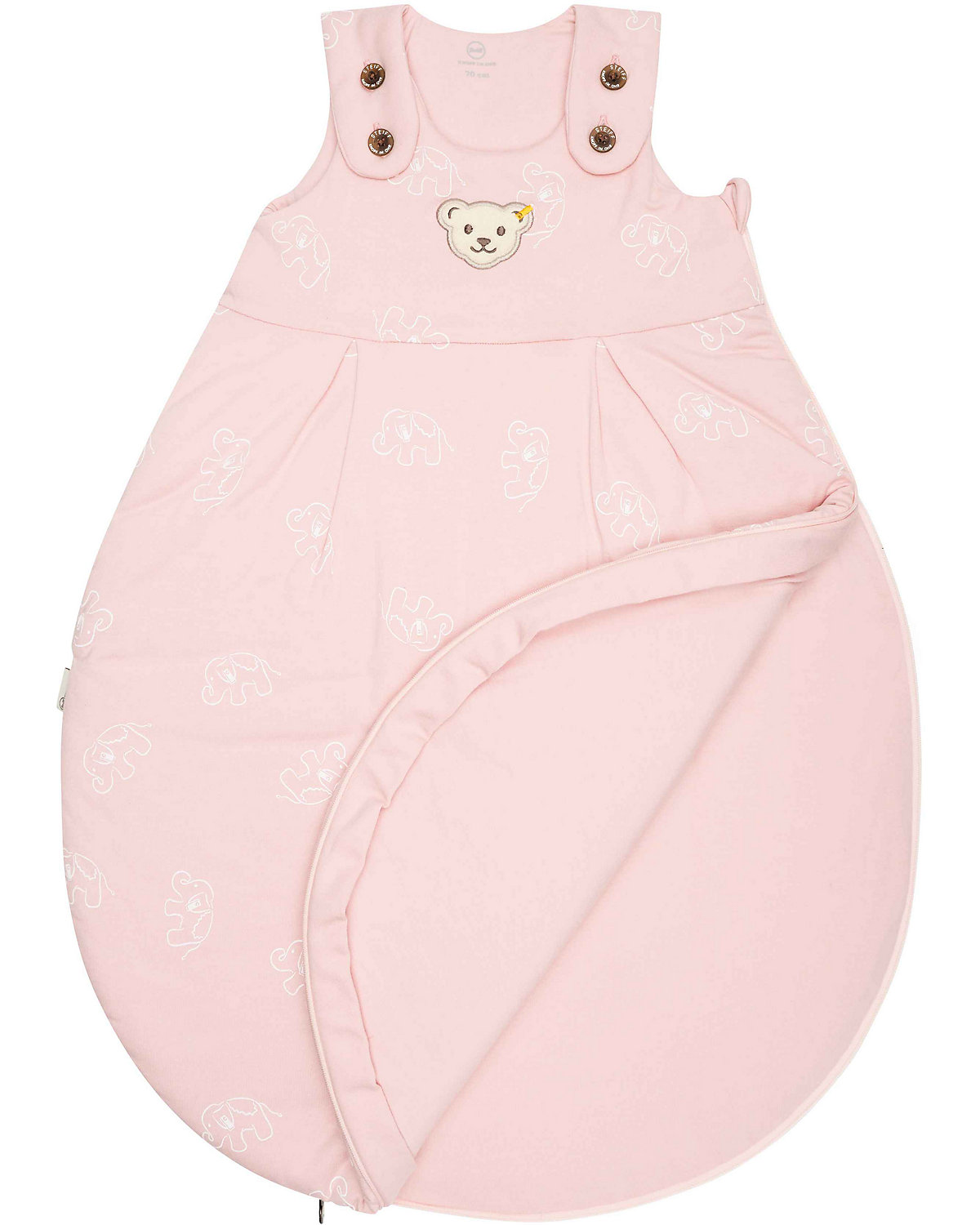 Babyschlafsack Teddy, rosa, 110 cm
