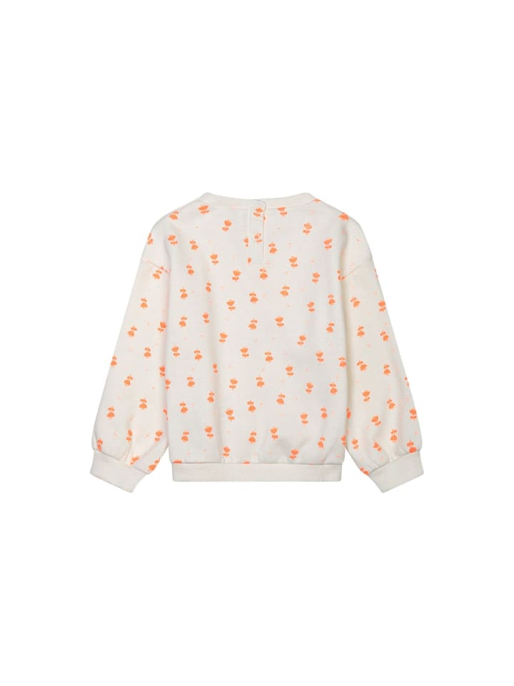 Minoti 2tlg. Outfit: Sweatshirt Fleurs 7 in weiß günstig kaufen