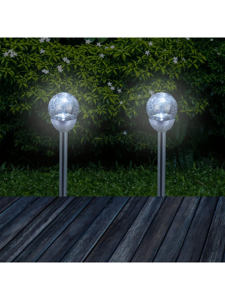 relaxdays 3 x Solarlampe 