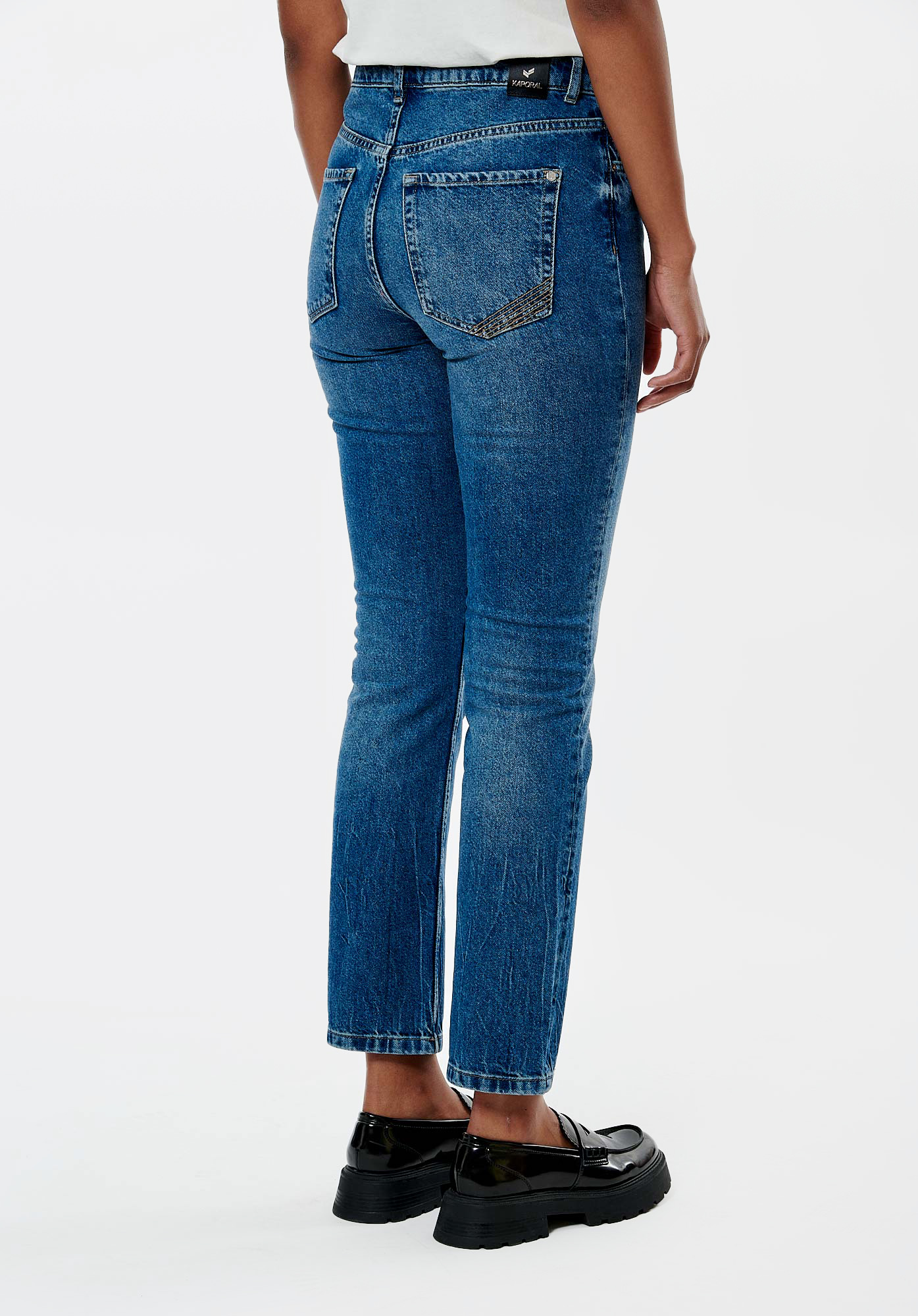 DONNY  Jean straight bleu femme