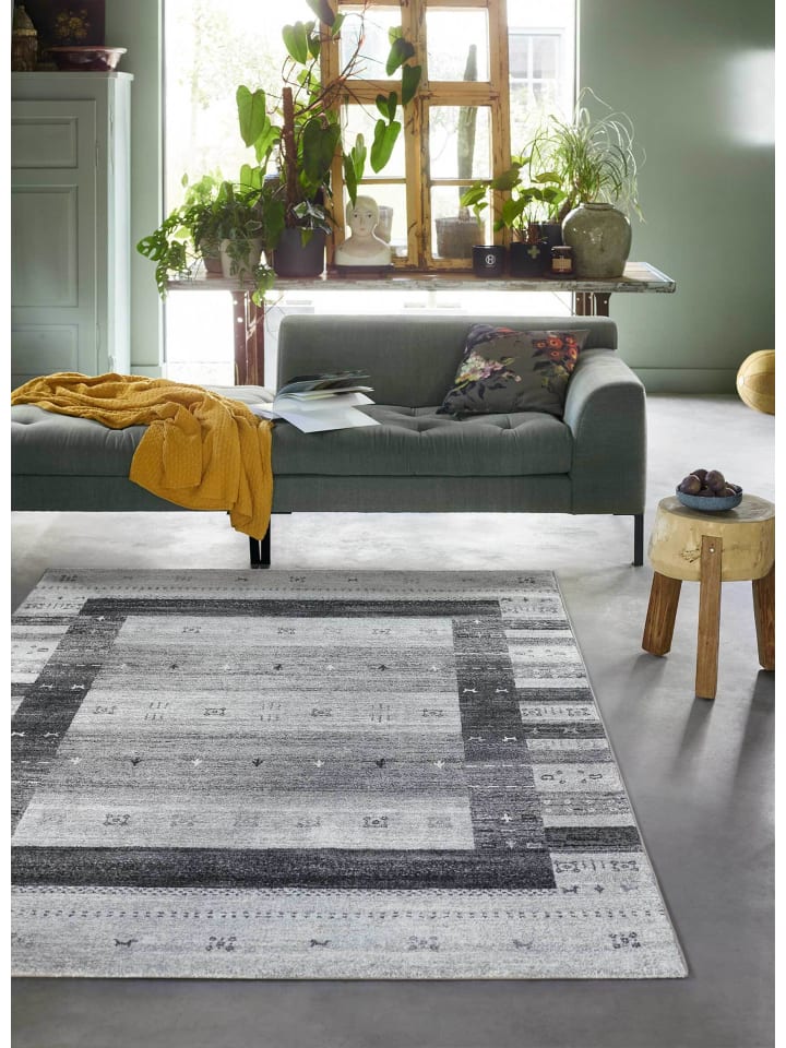 Wecon Home Kurzflorteppich Igor in grau günstig kaufen