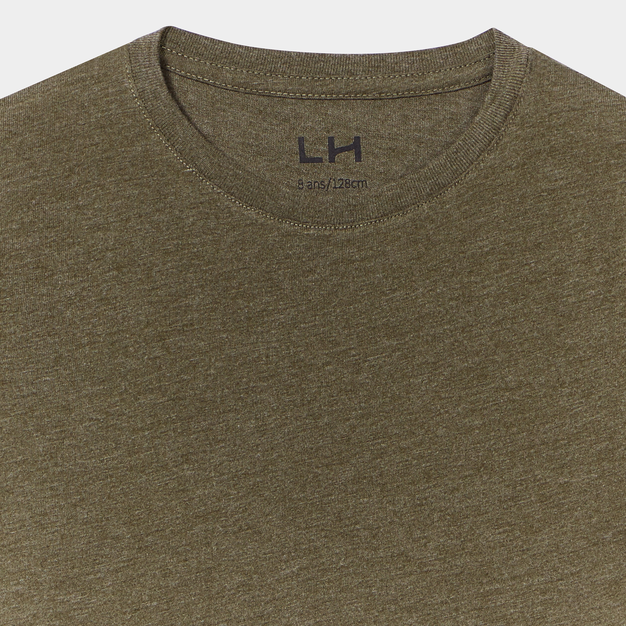 T-shirt manches courtes vert kaki garçon | La Halle