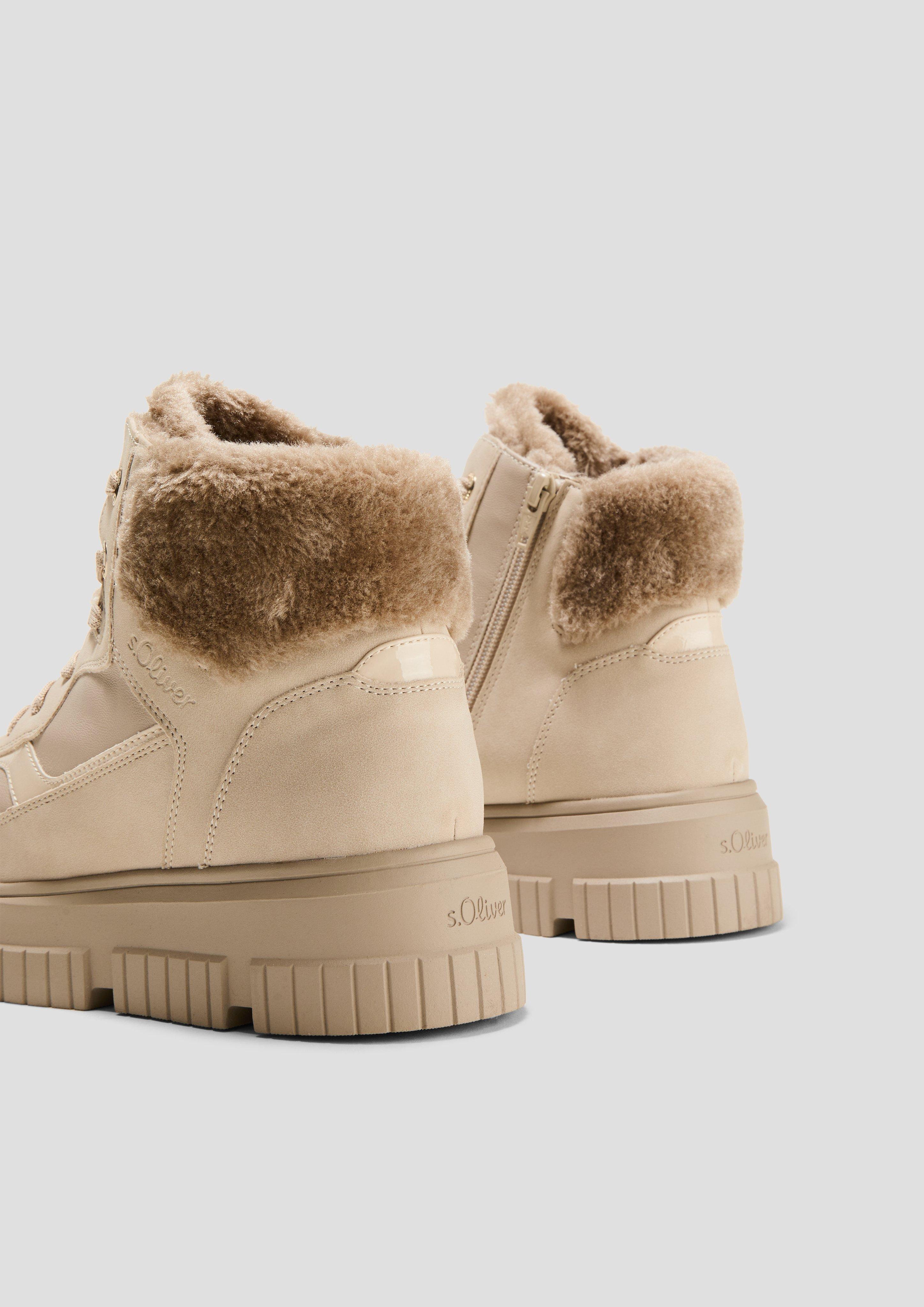 Boots im Materialmix  6008559-410