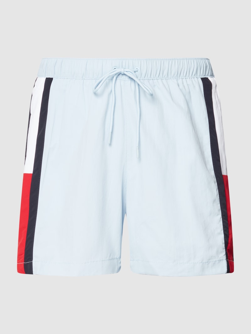 Badehose mit Kontraststreifen in bleu