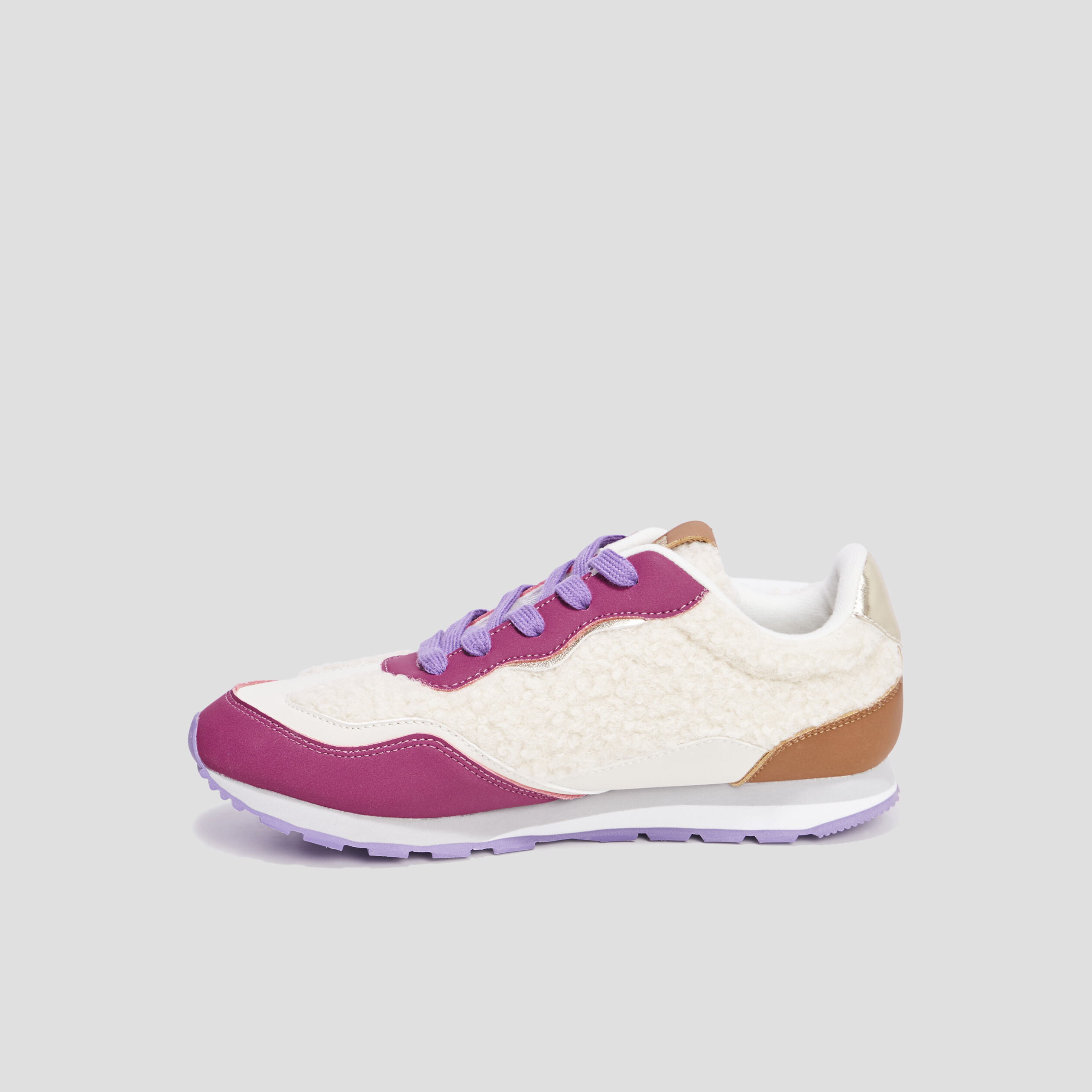 Baskets running laine de mouton Creeks multicolore femme | La Halle